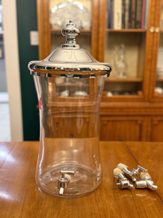 20” glass beverage dispenser 
