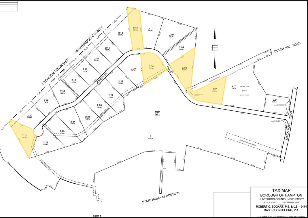 Block:21, Lot:2.12 110 Junction Road, Hampton Borough, NJ