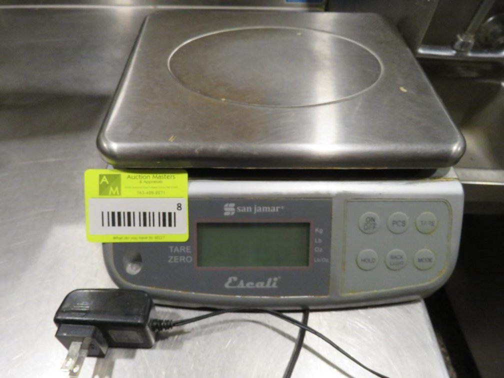 San Jamar Escali Scale, 66 Lb. Capacity, Model SCDGM66