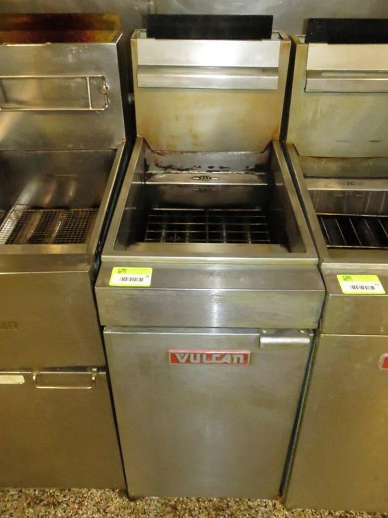 Vulcan Fryer, Model LG400-1, Nat. Gas