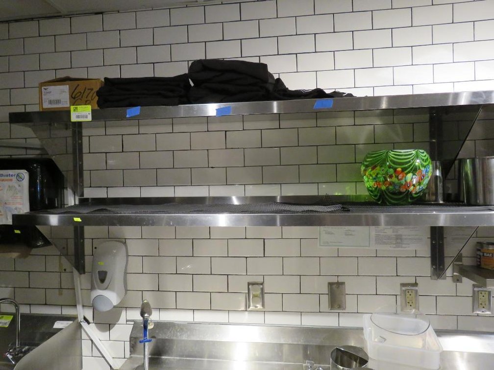 2 SS Wall Shelves, 60"x14"