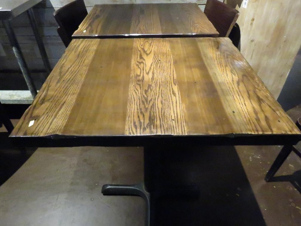 10 Wood Top Dining Tables, 28"x24"