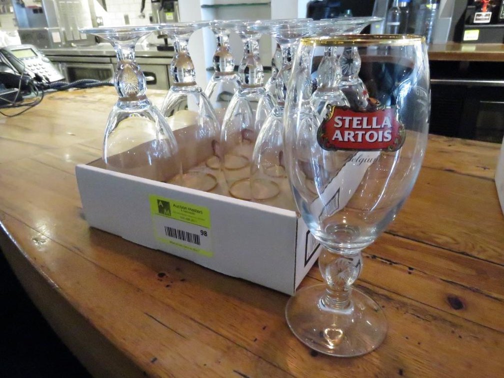 9 Stella Artois Glasses