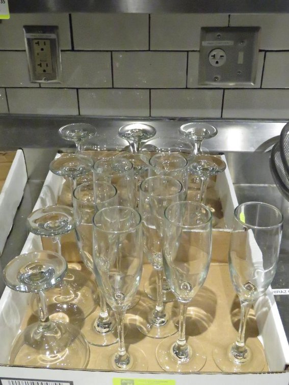 17 Assorted Stemware Glasses