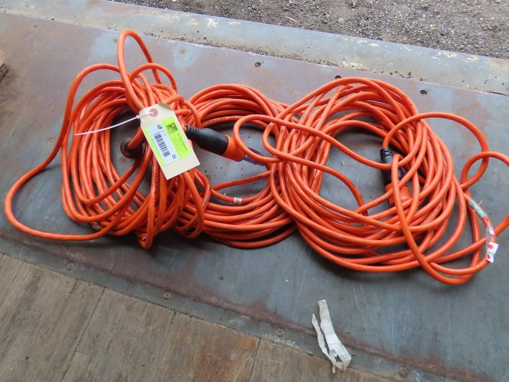 3 Assorted Extension Cords with Pro Lock