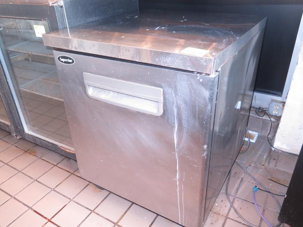 Superior 27.5" Undercounter Freezer on Wheels, Model UF27, 115V
