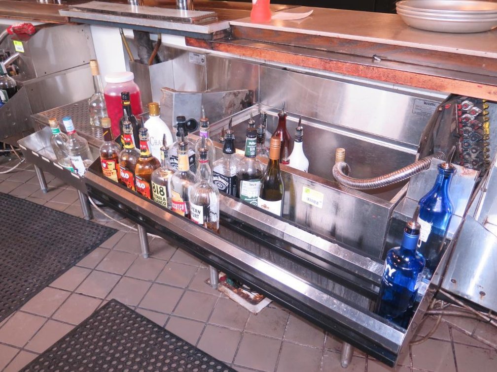Krowne SS Underbar, 30" Ice Bin with Cold Plate, 12" Bin, 48" Double Speedrail, 24" Drain Board with Speedrail