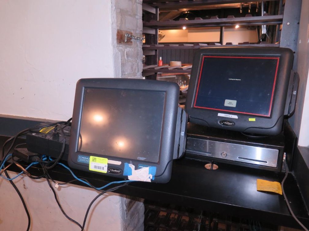 Radiant Systems POS Hardware, 6 Terminals, Cash Drawers, Printers, Battery Backups and Related