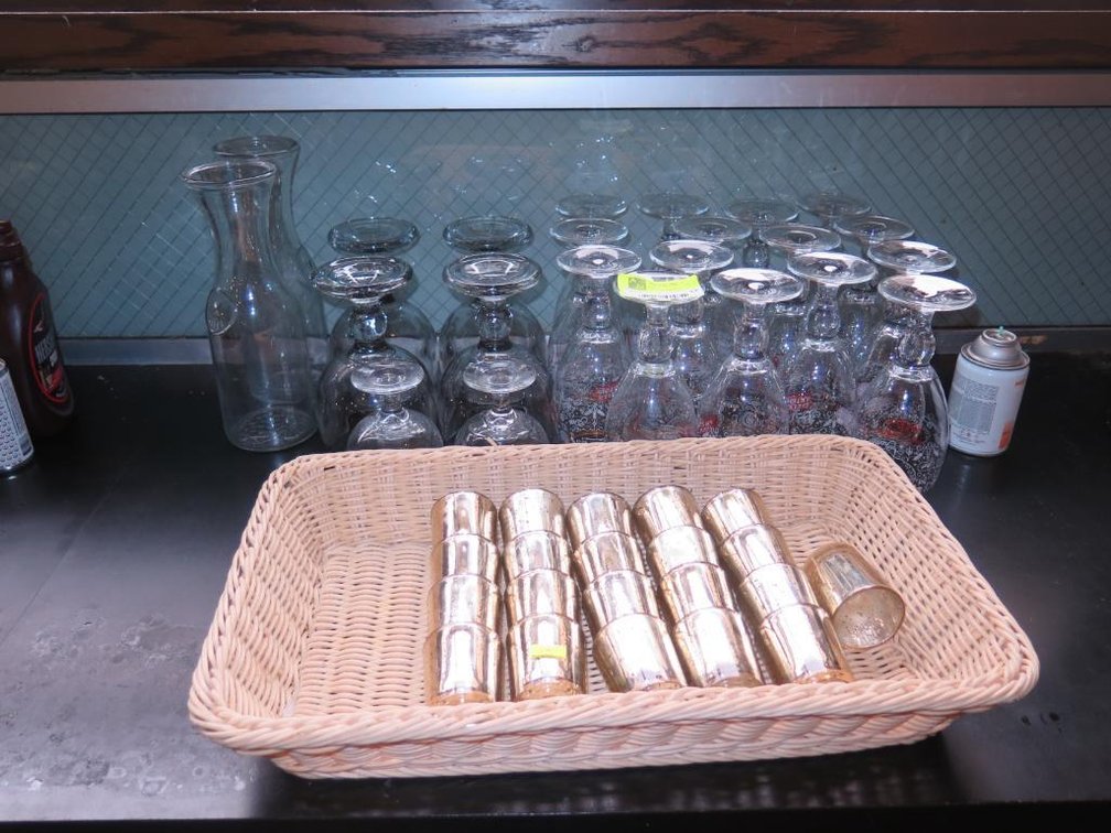 Assorted, Bar Glasses, Stemware, Carafes, More