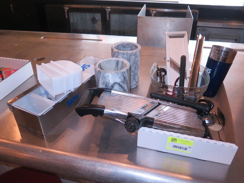 Assorted, Bar Condiment Caddy, Slicers, Chillers, Bar Goods