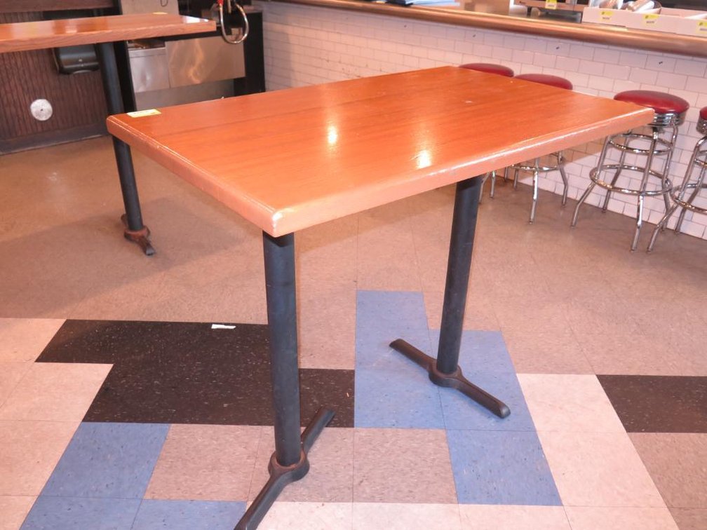 7 Wood Hightop Tables, 48"x30"x41"