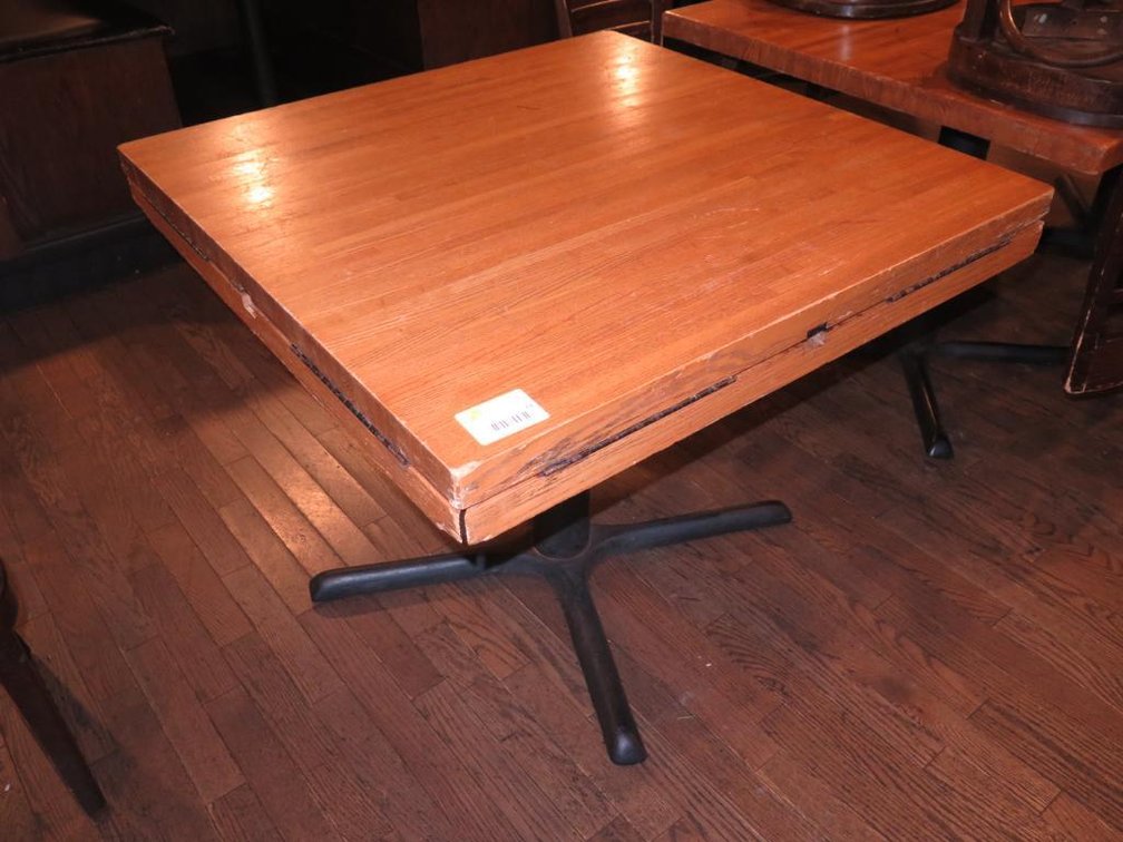 3 Wood Flip Side Dining Tables, 36"x36" or 51" Dia.