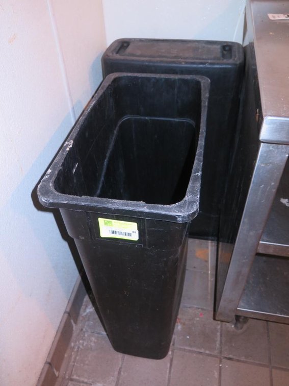 2 Slim Jim Trash Cans