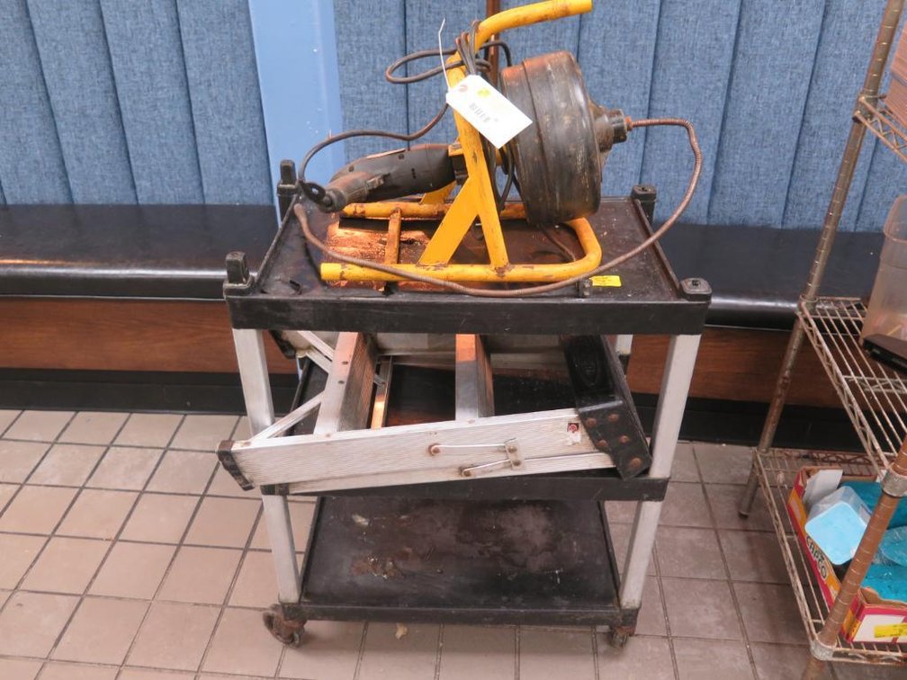 Drain Snake, Bus Cart, Step Ladder