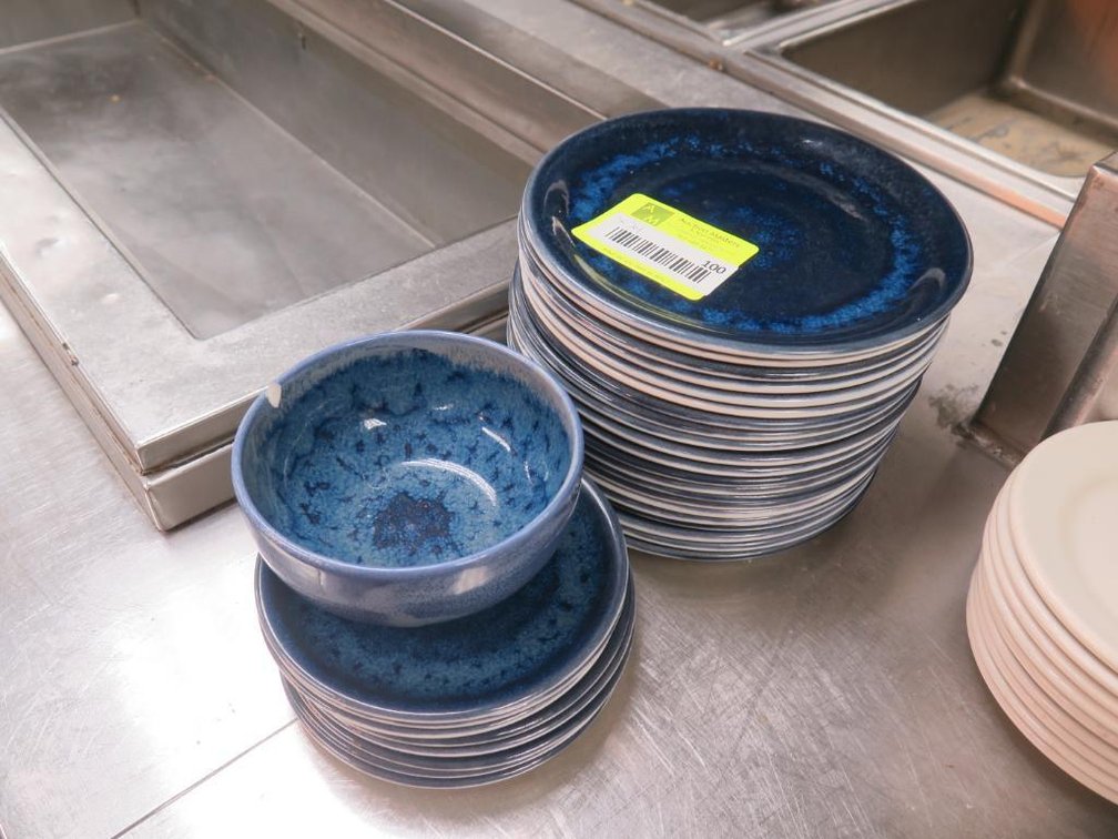 Assorted Steelite Dishes, 21 - 8" Plates, 8 - 6" Plates, Bowl 5.25"