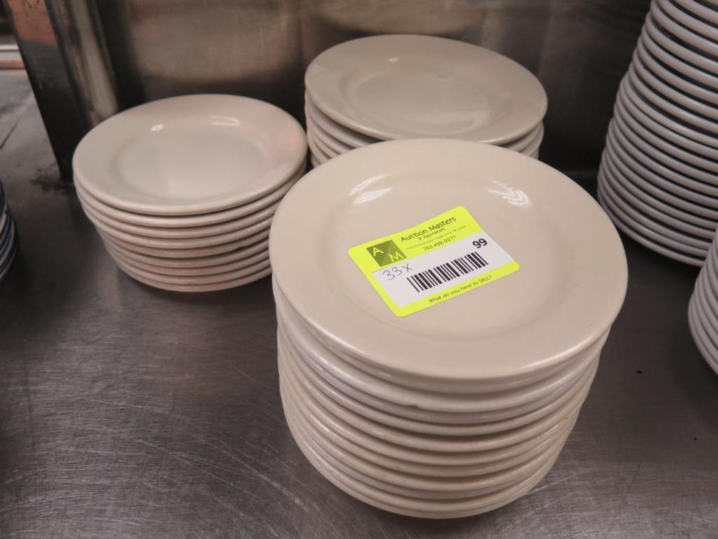Approx. 33 Assorted Plates, 6.25" to 6.5"