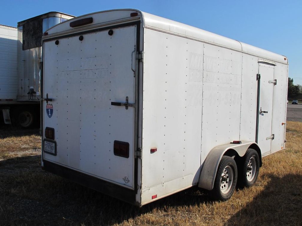 2003 Interstate Manufacturing Tandem Axle Enclosed Trailer, 16'x7'