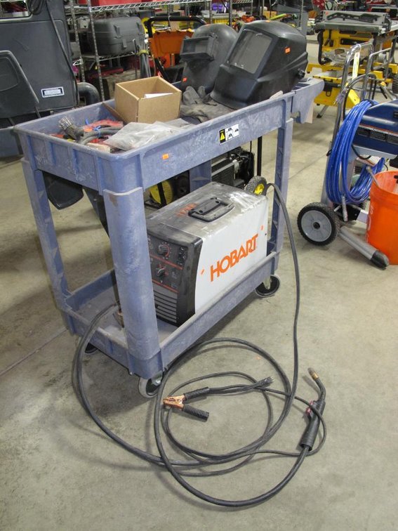 Hobart Wire Feed Welder with Cart, Helmet and More, 20 Amp, 115V