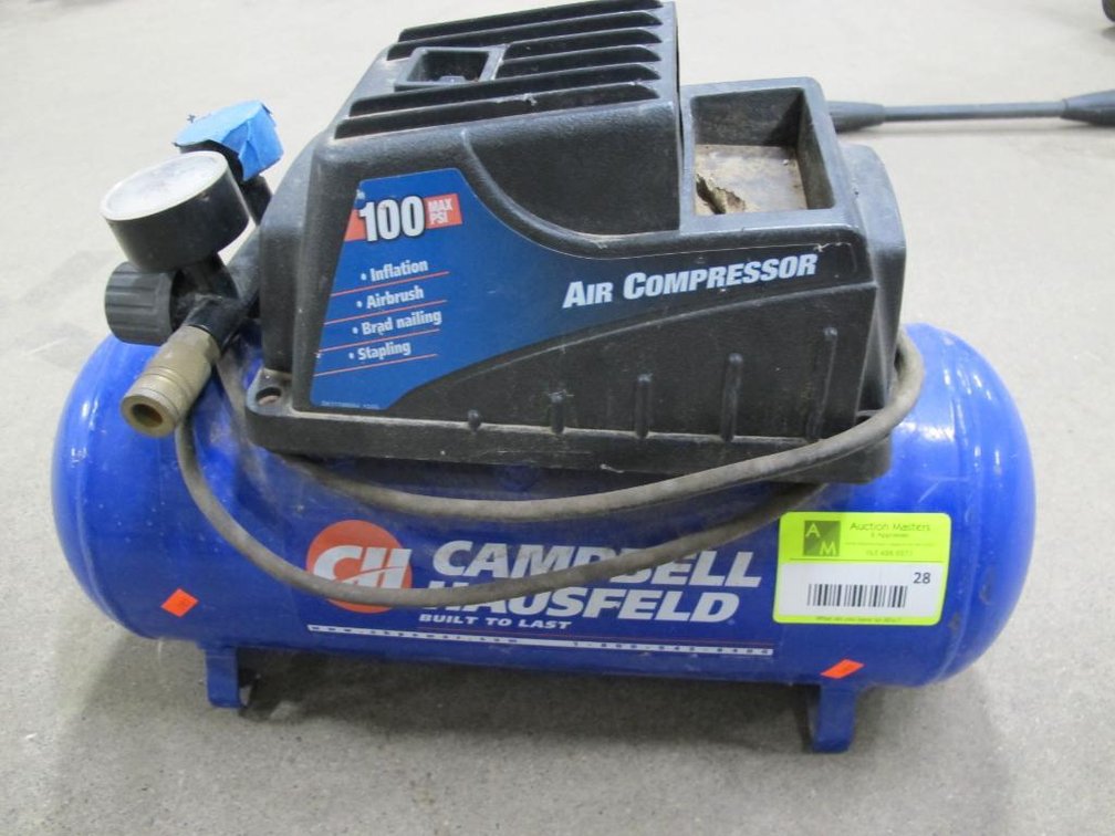Campbell Hausfeld Air Compressor, 3 Gallon Tank, 100 Max PSI, 120V