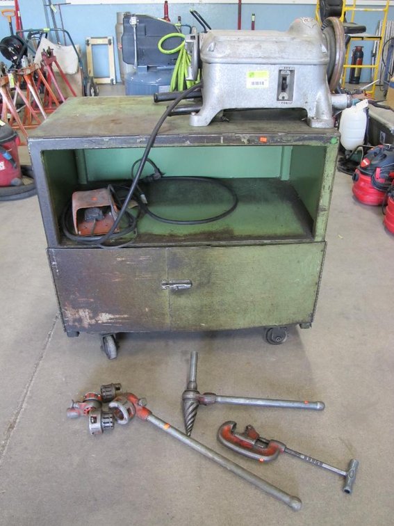 Ridgid 400A Pipe Threader on Cart, More