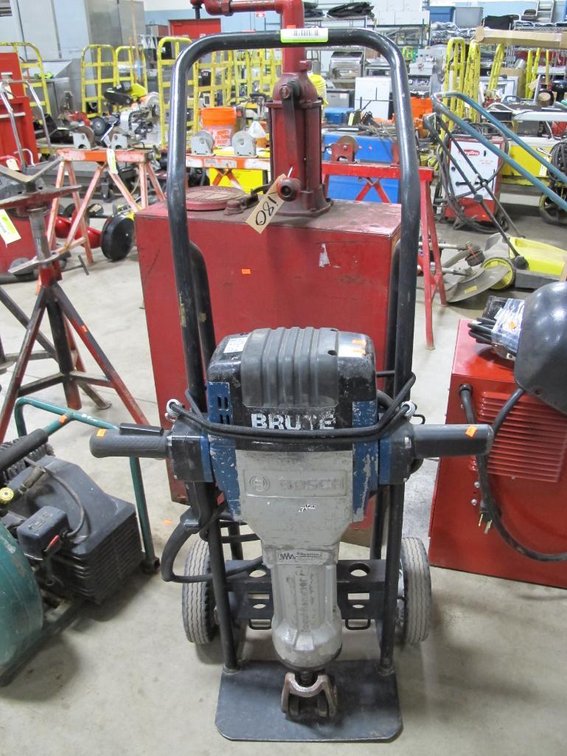 Bosch Brute Jack Hammer with Cart, Model 3611C0AVC, 120V