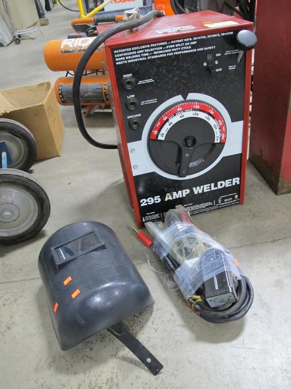 295 Amp Welder and Helmet
