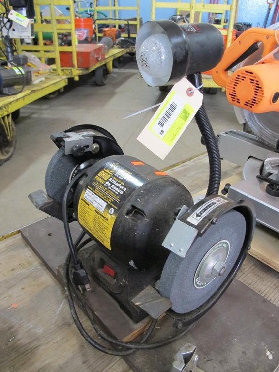 Ohio Forge 6" Bench Grinder with Light, 1/2 HP, 120V