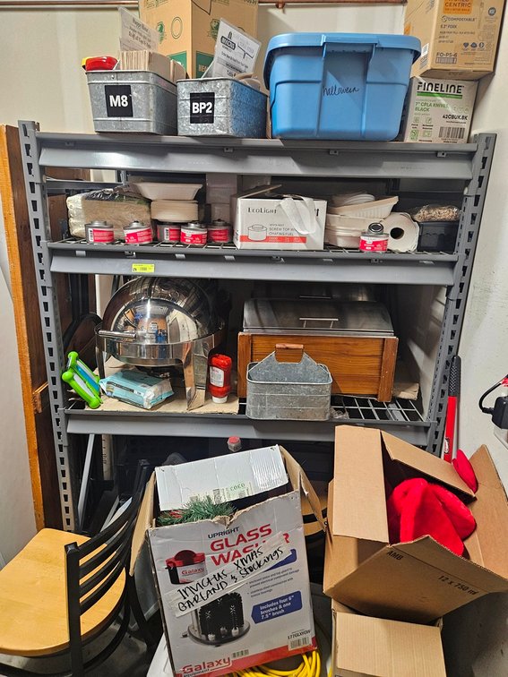 Metal 3 Tier Shelf, 52"x36"x72"
