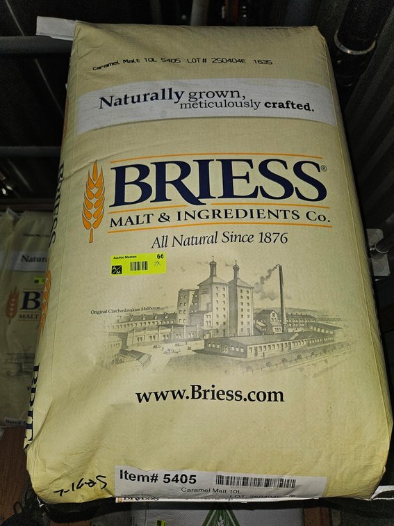 7 Bags Briess Item 5405 Caramel Malt, 55 Lbs. Per Bag