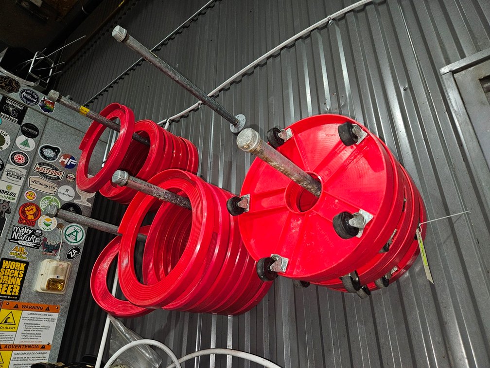 10 Poly Keg Carts with 20 Poly Keg Rings