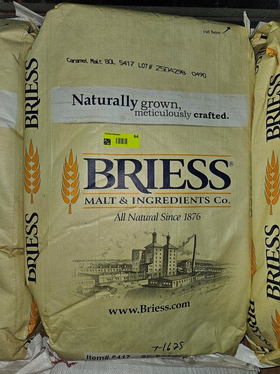 1 Bag Briess Item 5417 Caramel Malt, 55 Lbs.