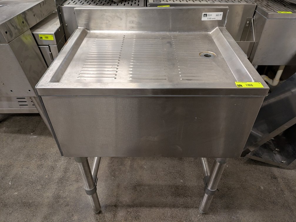 SS Underbar Drain Board, 24"x18"