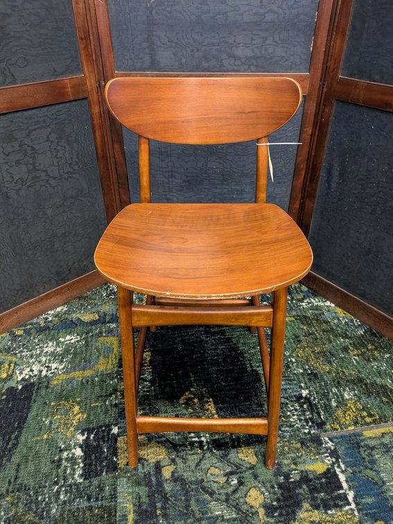 6 Wood Stools, 26" Seat Height