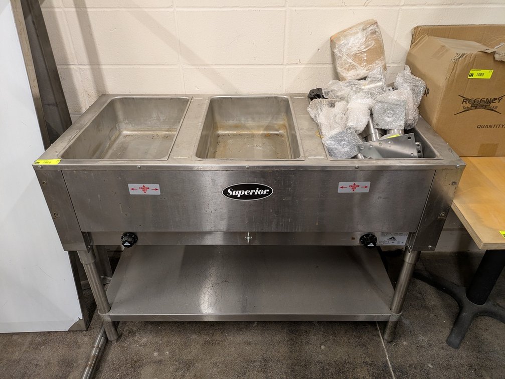 Advance Tabco 3-Well Heated Buffet, Model HF-3E-120-SUP, 120V