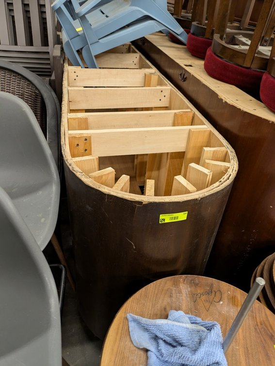 Wood Bar Table, 140"x42"x35"