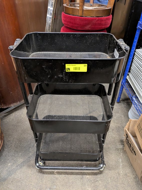 Metal 3 Tier Cart, 18"x12"x29"