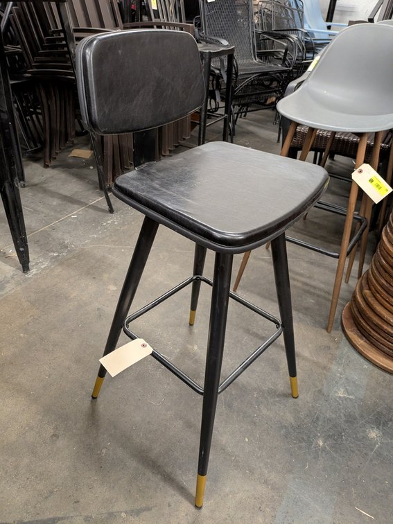 2 Padded Stools, 29" Seat Height