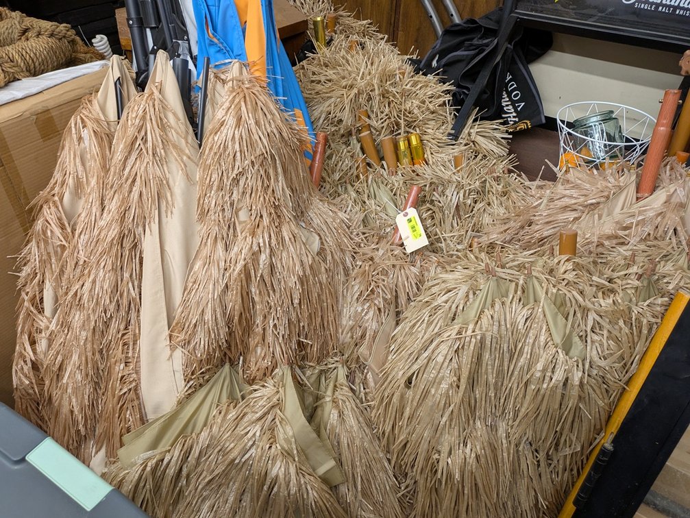 Assorted Tiki Umbrellas
