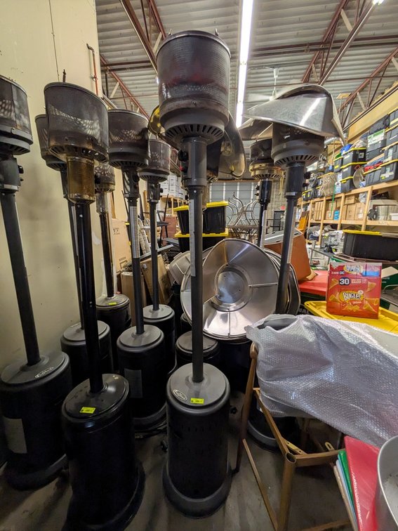 6 Fire Sense LP Patio Heaters