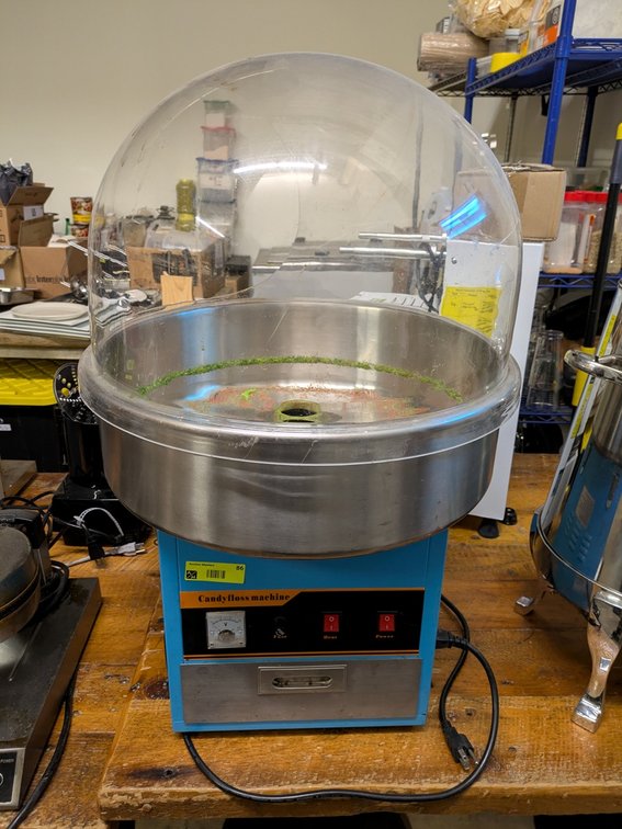 Clevr Candyfloss Machine, Item #CRS201714, 110V