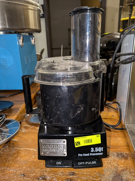 Waring Commercial 3.5 Qt Pro Food Processor with Attachments