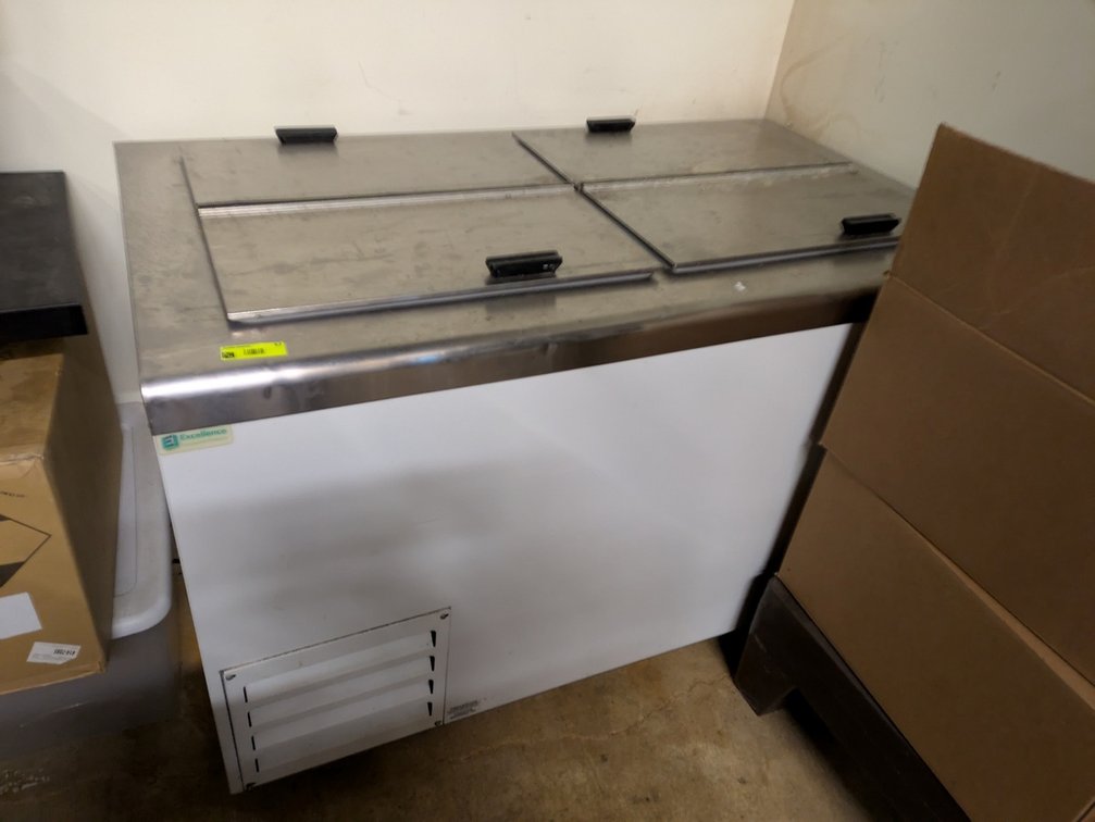 Excellence SS Top 4 Door Chest Freezer, 54"x31"x35"