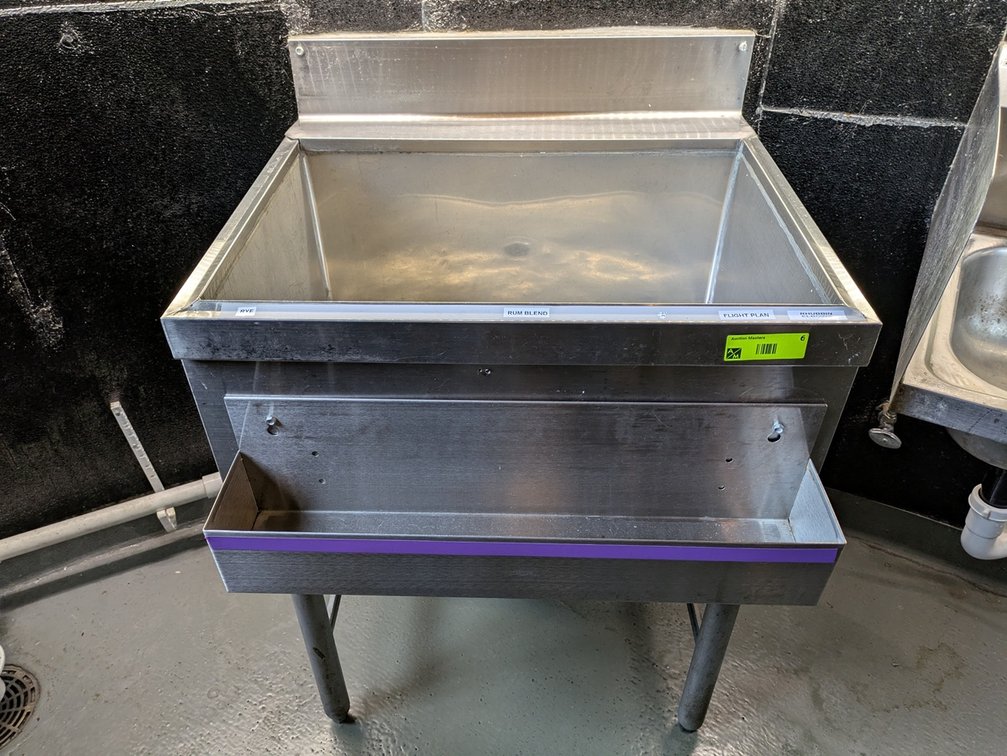SS Underbar Ice Bin with Speedrail, 24"x24"x30"
