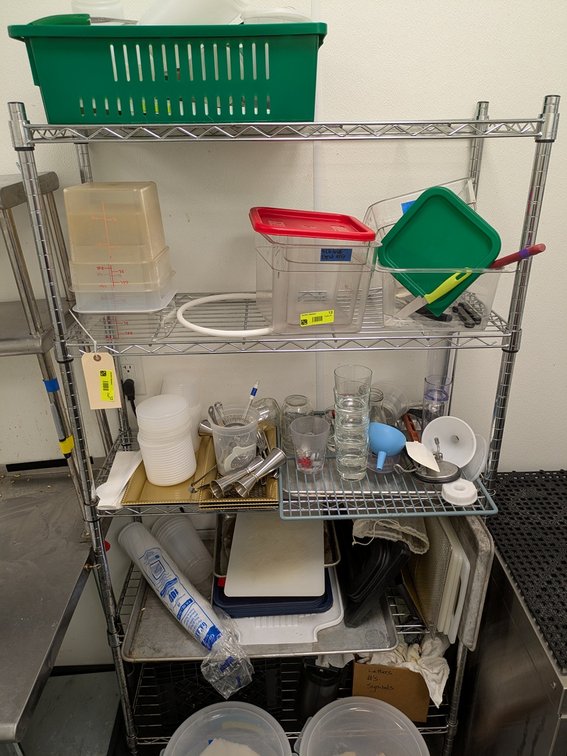 Wire 5 Tier Shelf, 36"x14"x72"