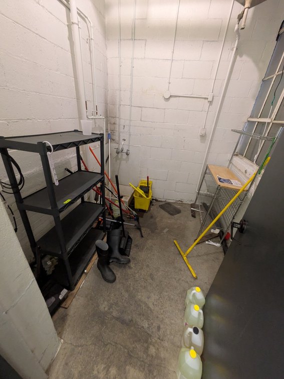 Assorted in Room, Shelf, Mop Bucket, Cleaning Equipment