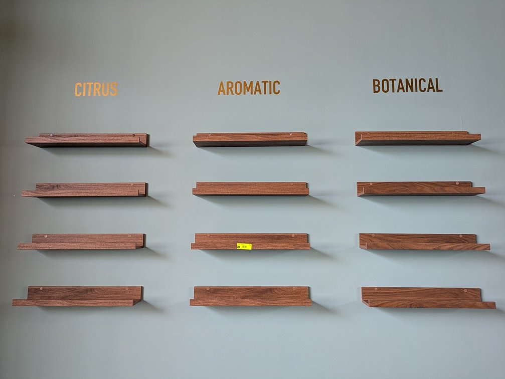 12 Woo Wall Shelves, 21.5"x5"x3"
