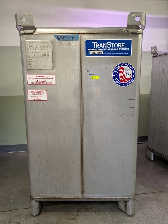 Custom Metalcraft Transtore Transportable Storage System, 2081 Liter Capacity, Model 512426