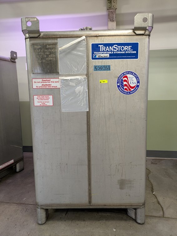 Custom Metalcraft Transtore Transportable Storage System, 2081 Liter Capacity, Model 512426