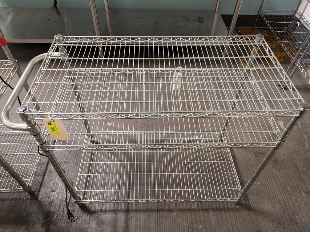 Wire 3 Tier Shelf, 36"x18"x30"