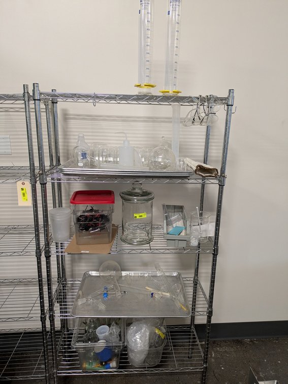 Assorted Contents, Beakers, Speed Pourers, More